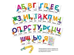 Гра навчальна VLADI TOYS Картки на ремені. Букви і тварини VT2000-21 - мініатюра 2