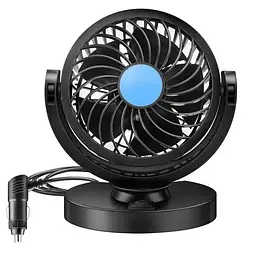 Автомобільний вентилятор від прикурювача 12V на підставці 360 градусів 5W VEHICLE MOUNTED SINGLE HEAD FAN 01