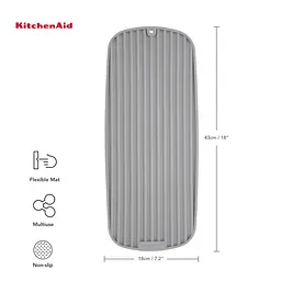 Килимок для сушки посуду KitchenAid Sinkware сірий (KEG186OHGSA) - мініатюра 4