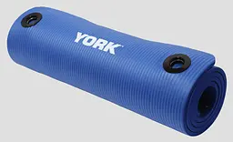 Мат для фітнесу з отворами York Fitness NBR 1см синій