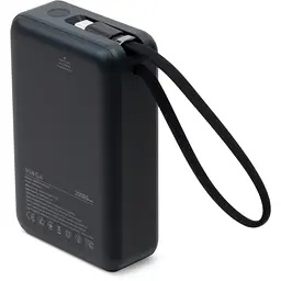 Батарея універсальна Vinga 20000 mAh 65W Display USB-C Cable Grey (VPBB2065C) - мініатюра 3