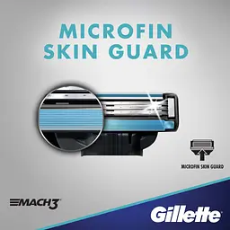 Бритва Gillette Mach3 з 2 змінними картриджами (7702018020706/7702018020676) - мініатюра 4