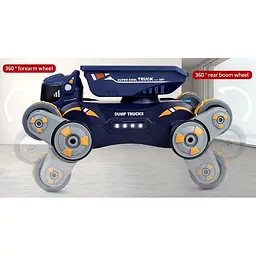 Радіокерований робот JJRC Q187-A Light Spray Stunt Robot Dog Orange/Blue [119114] - мініатюра 3