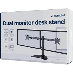 Настільне кріплення для монітора Gembird MS-D2ST-02 13`-32` Black [144478] - мініатюра 5