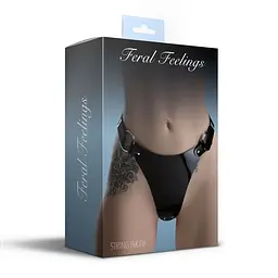 Трусики класичні Feral Feelings - String Bikini Black - мініатюра 2