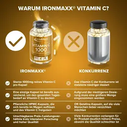 Вітамін IronMaxx Vitamin C 1000 мг 100 капсул - мініатюра 4