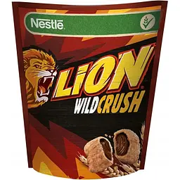 Готовий сухий сніданок Lion Wild Crush подушечки з карамеллю 350 г