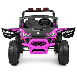 Дитячий електричний джип Bambi Racer 12V двомісний до 30 кг Фіолетовий (DE-169-E-966) - мініатюра 4