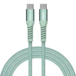 Дата кабель USB-C to USB-C 1.2m Magnetic 100W green Verbatim (31855) - мініатюра 2