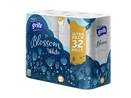 Тришаровий туалетний папір Grite Blossom 32 рулони (813824)