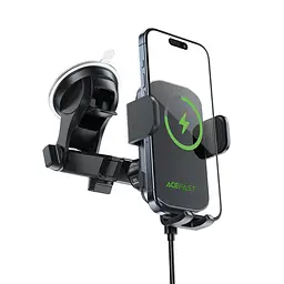 Автотримач з БЗП Acefast D53 with Electric Clamp for Dashboard Black - мініатюра 2