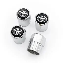 Ковпак вентиля колеса Toyota 4 шт Тюнінг Сірі - мініатюра 3