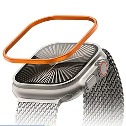 Захисна рамка BlueO Titanium Frame для Apple Watch Ultra 1/2/3 49mm Orange - мініатюра 2