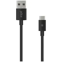 Кабель Piko CB-UT10 USB - USB Type-C (M/M), 0.2 м, Black (1283126493843) - мініатюра 3
