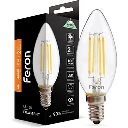 Свiтлодiодна лампа Feron LB-158 C37 230V 6W E14 4000K (25749)