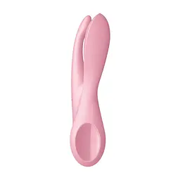 Кліторальний вібратор Satisfyer Threesome 1 Pink з трьома гнучкими пальчиками - мініатюра 3