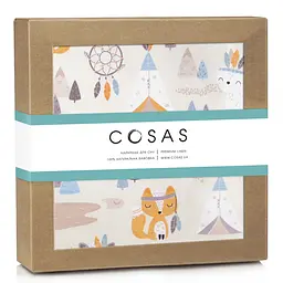 Пелюшка багаторазова Cosas непромокаюча Big Dream Animals 70х120 см, бежева