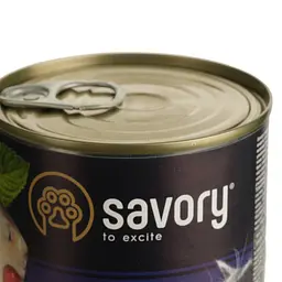 Вологий корм для дорослих вибагливих котів Savory Cat Can Adult з рибой 400 г - мініатюра 3