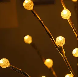 Настільний світильник-дерево з LED підсвіткою 60см, від USB, Теплий білий XPRO (234574681_609) - мініатюра 4