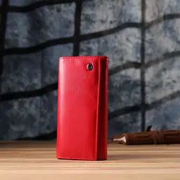 Красивий гаманець для жінок з монетницею із натуральної шкіри ST Leather 23105 червоний - мініатюра 9