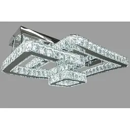 Люстра LED Linisoln 7707-3А CH метал, скло, 2 лампи, 65x50 см, 80 Вт