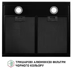 Витяжка плоска PERFELLI RINCI 6CWB NERO - мініатюра 7