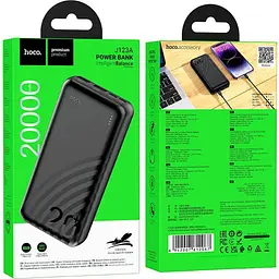 Зовнішній акумулятор Hoco J123A Element 20000mAh 22.5W Black (612067) [158581] - мініатюра 5