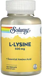L-лізин Solaray L-Lysine 500 мг 120 капсул