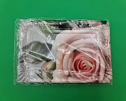 Тарілки святкові паперові 15 * 22 см No10 Чайна троянда10шт (1 пачка) - мініатюра 3