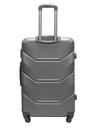 Валіза велика L ABS-пластик Milano bag 147M 76×51×31см 115л Срібна - мініатюра 2