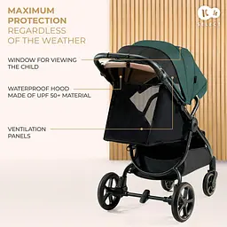 Прогулянкова коляска Kinderkraft Mitzy Jade Green (KSMITZ00GRE0000) - мініатюра 7