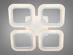 Люстра стельова LED Diasha AS8060/4WH 55W, білий, для вітальні, кухні, офісу, коридору - мініатюра 2