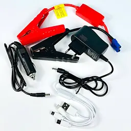 Пускозарядний пристрій бустер Jump Starter QY33 99800mAh 4 USB Чорно-червоний - мініатюра 8