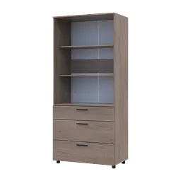 Шафа для одягу Doros Торн Кремона Канноло 2 ДСП/3Ш (полиці) 90х51.6х200 (44900430) - мініатюра 4