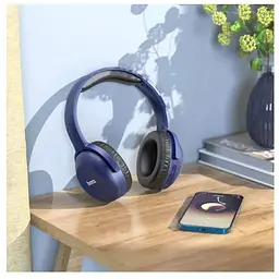 Навушники Bluetooth Hoco W33 Art sount сині - мініатюра 2