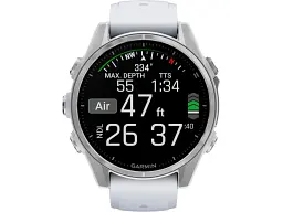 Спортивний годинник Garmin Fenix 8 43mm AMOLED Silver with Whitestone Silicone Band (010-02903-00) - мініатюра 6