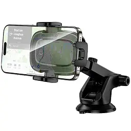 Автотримач з БЗП Borofone BH223 Follower 15W (center console) Black - мініатюра 4