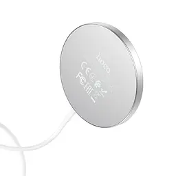 Зарядне бездротове HOCO magnetic wireless fast charger CW30 Pro до 15 ват біле - мініатюра 6