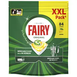 Таблетки для посудомийних машин Fairy Все-в-1 Original Лимон 84 шт. (8700216961820)