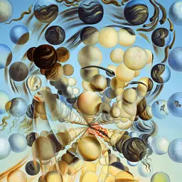 Інтер'єрна картина Галатея зі сферами, Сальвадор Далі, Salvador Dalí, Galatea of the Spheres, інтер'єрний декор, 80×60 см (id6995) - мініатюра 5