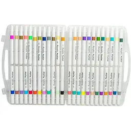 Набір маркерів для скетчингу Yulin Marker Acrylic Y-04-48, акрилові, 48 штук у кейсі