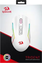 Комп'ютерна миша Redragon Trident White 71864 teh0023061 - мініатюра 5