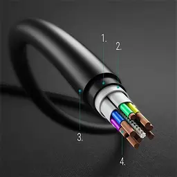 Кабель Choetech USB Type-C - USB Type-C (M/M), 3 м, Black (CC0004) - мініатюра 3