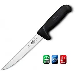 Кухонний ніж Victorinox Fibrox Boning лезо 15см з чорн. ручкою Safety Grip - мініатюра 3