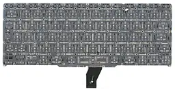 Клавіатура для ноутбука Apple MacBook Air 2011+ A1370 (2010, 2011), A1465 (2012, 2013, 2014, 2015) з підсвічуванням (Light) Black, (No Frame), RU (вертикальний ентер) - мініатюра 2