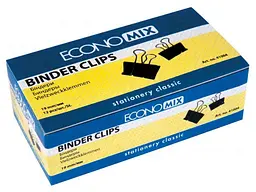 Біндери ECONOMIX для паперу 19 мм, 12 шт. E41004