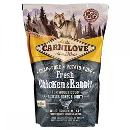 Сухий корм Carnilove Fresh Chicken & Rabbit для дорослих собак 1.5 кг з куркою та кроликом для дорослих собак усіх порід - мініатюра 3