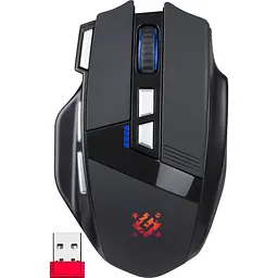Мишка Defender Knight GM-885, бездротова, ігрова, 8кн., 3200 dpi., 400 mAh, чорна - мініатюра 8