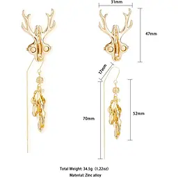 Затискачі для сосків Lockink Sevanda Stag Adjustable Nipple Clamps Set - мініатюра 2