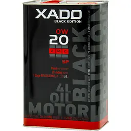 Моторна олива XADO 0W-20 SP AMC Black Edition синтетична 4 л - мініатюра 2